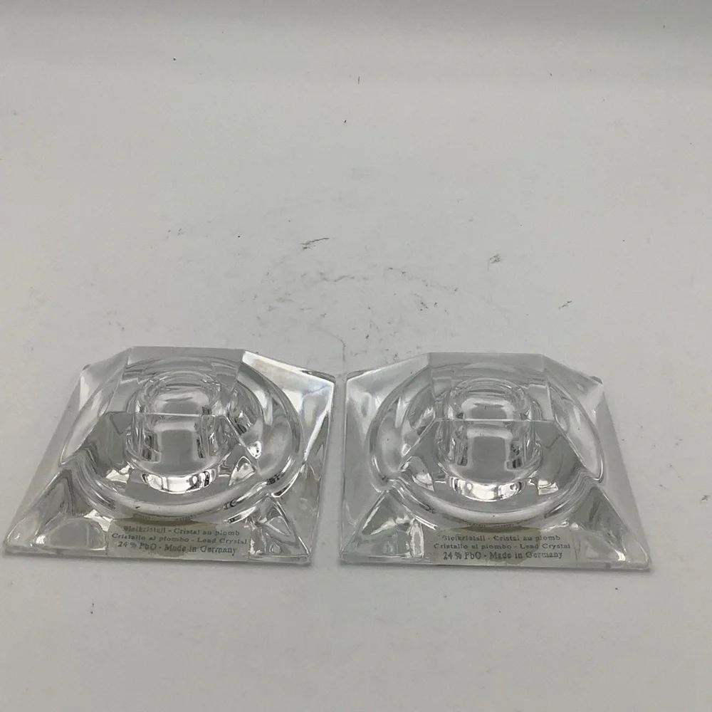 Villeroy & Boch Germany 24% Lead Crystal Candle Holders